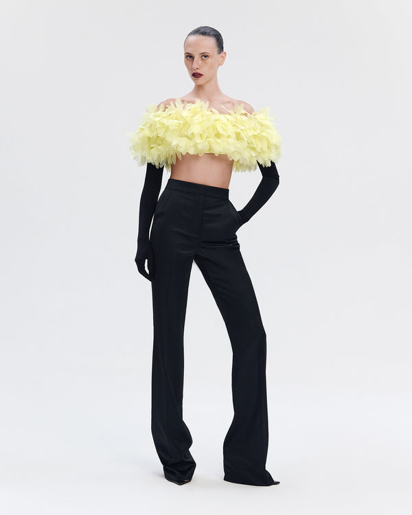 Tailored High-Waisted Straight Trousers