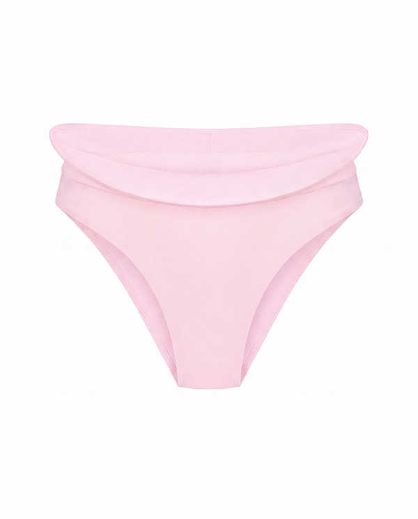 Sculpted Wave Brazilian Bottom in Pink