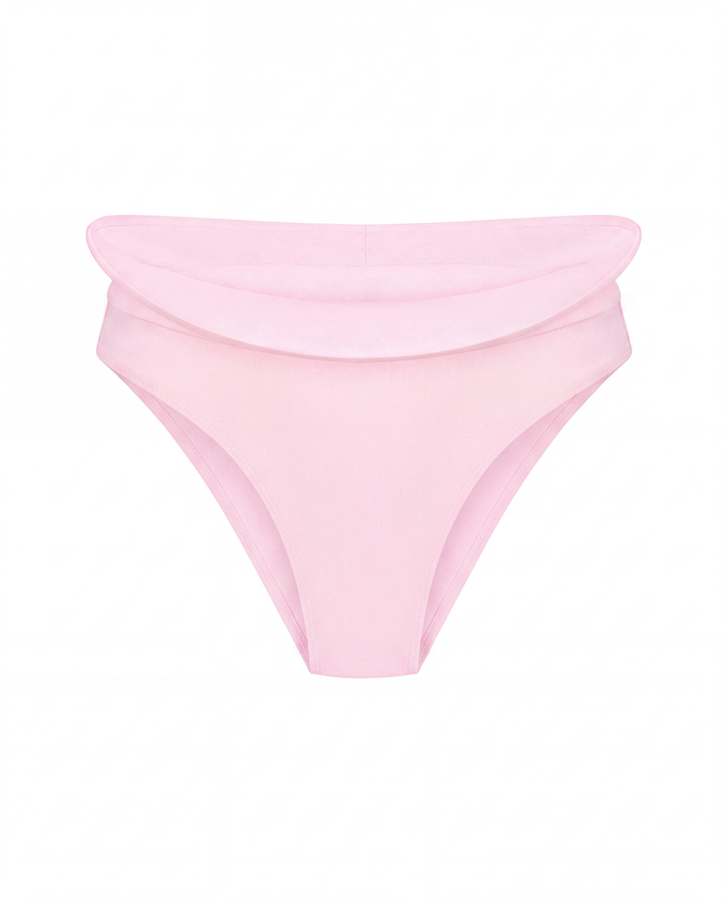 Sculpted Wave Brazilian Bottom in Pink