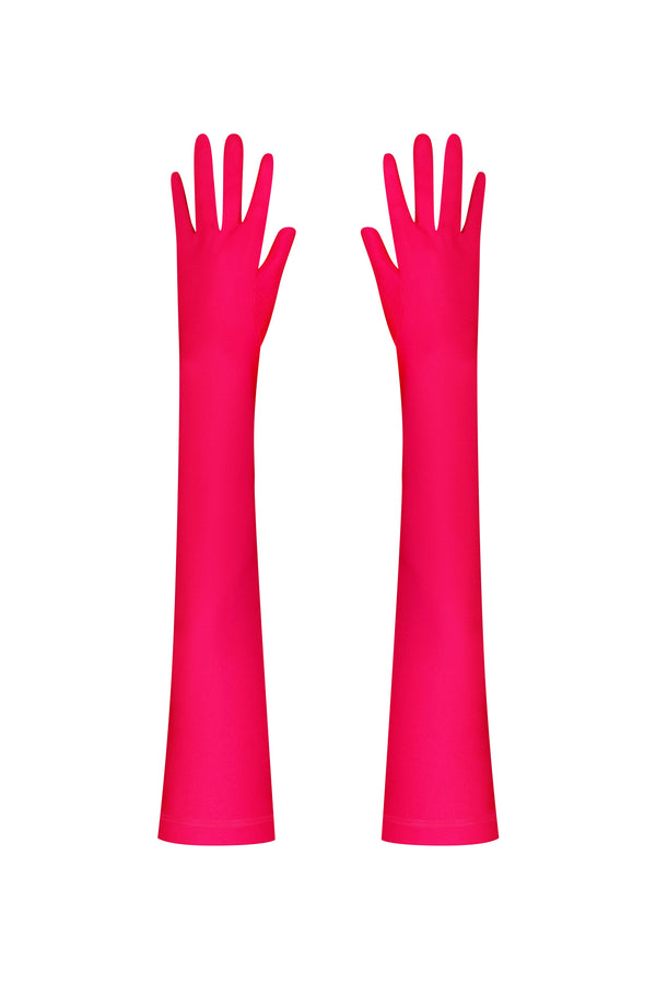 Basic Biflex Gloves in Bright Pink