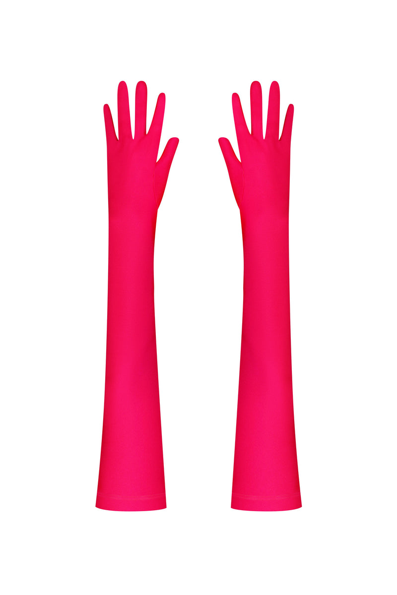 Basic Biflex Gloves in Bright Pink