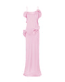 Chiffon Maxi Dress in Pink