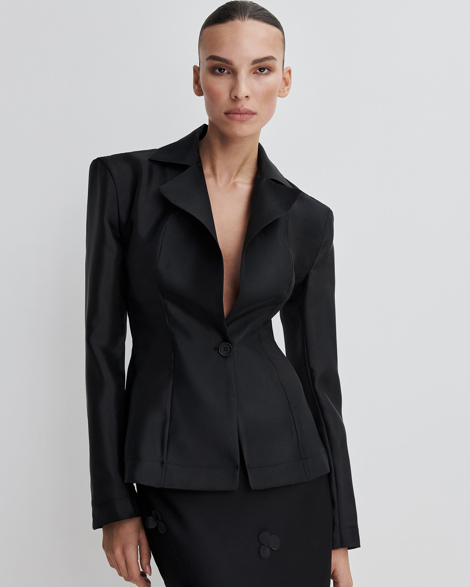 Sheer Organza Jacket in Black – SELEZZA LONDON