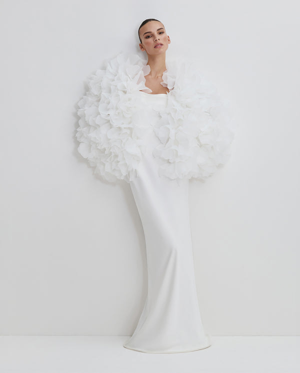 Lucia Flower Bomber in White