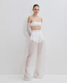 Organza Cloud Trousers in White