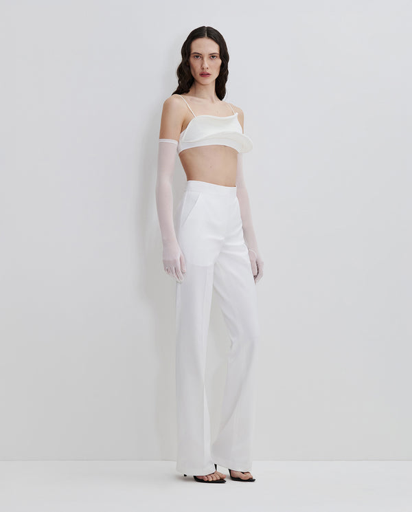 Tailored High-Waisted Straight Trousers