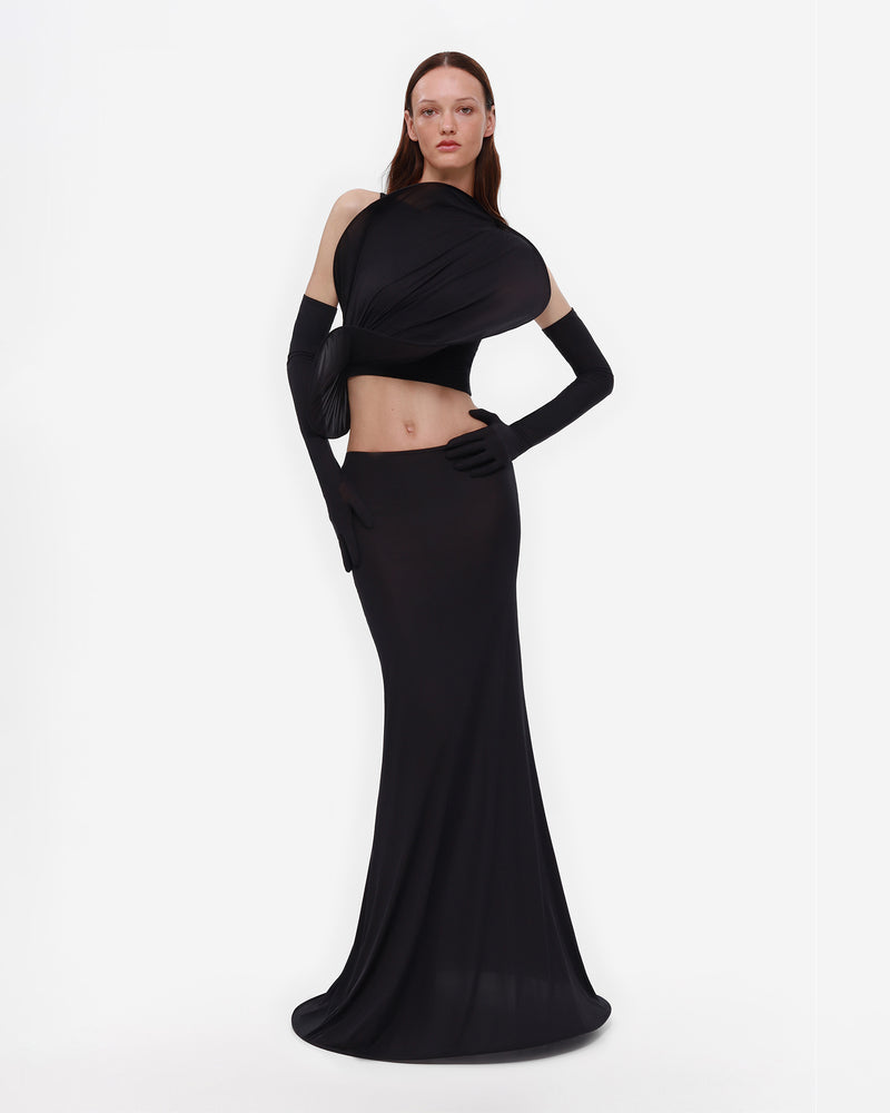 Circle Detail Top in Black