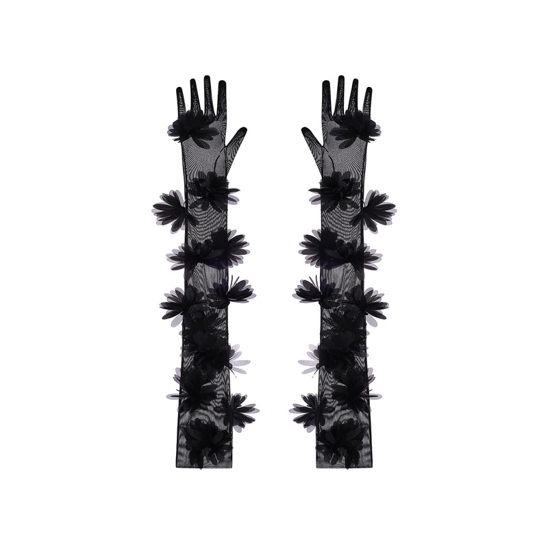 Flower Tulle Gloves