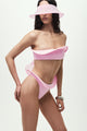 Sculpted Wave Bikini Bottom in Pink
