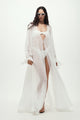 Structured Detail Maxi Shirt in White