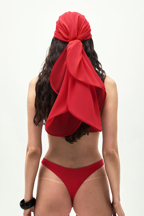 Mini Sheer Bandana in Red