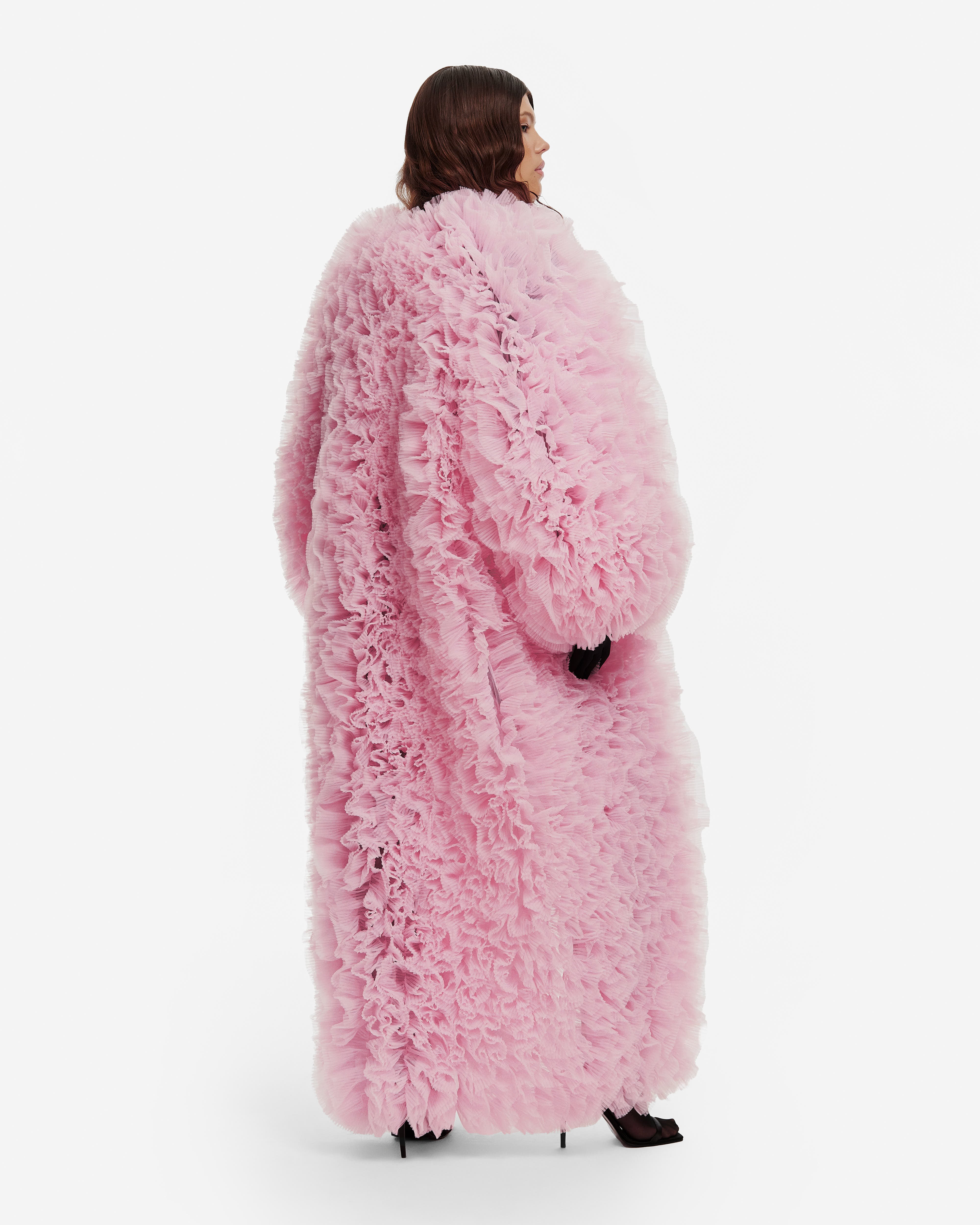 Carmel Tulle Coat in Pink | Women's Coat – SELEZZA LONDON