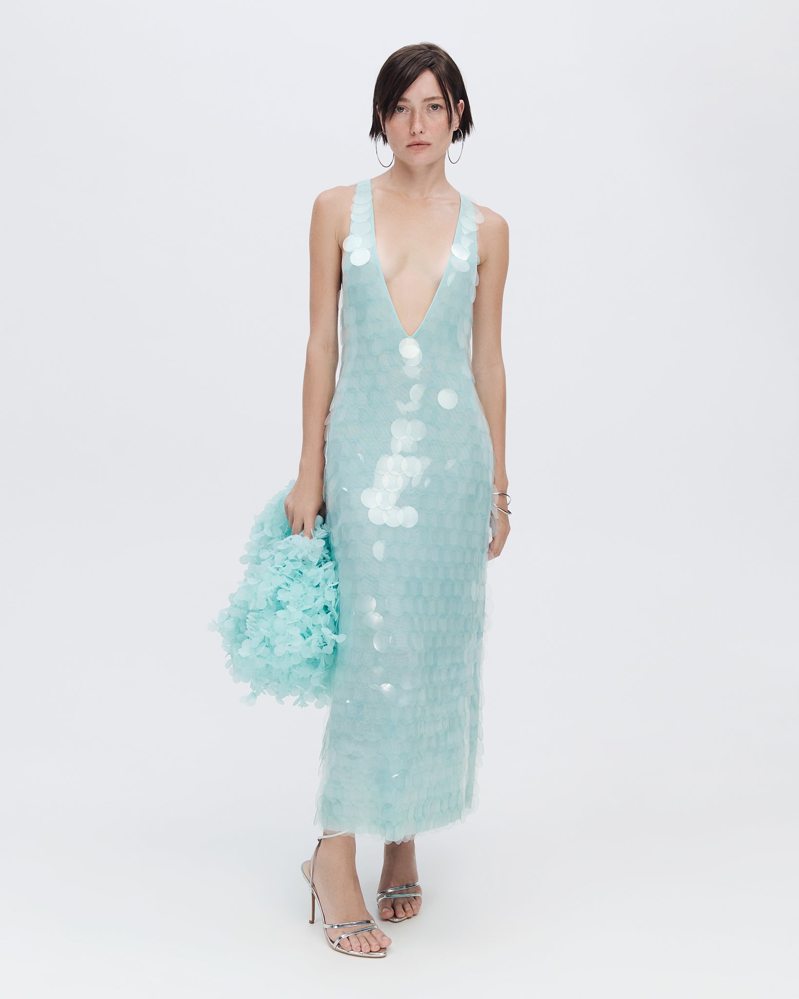 Sequin Midaxi Dress in Blue Sequin Midaxi Dress in Blue