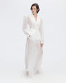 Sheer Organza Jacket in White
