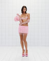 Rectangular Sequin Mini Skirt