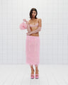 Rectangular Sequin Midi Skirt