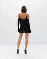 Beaded Tulle Mini Skirt