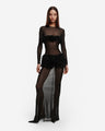 Sheer Tulle Maxi Dress
