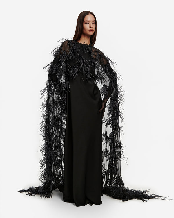 Organza Appliqué Cape