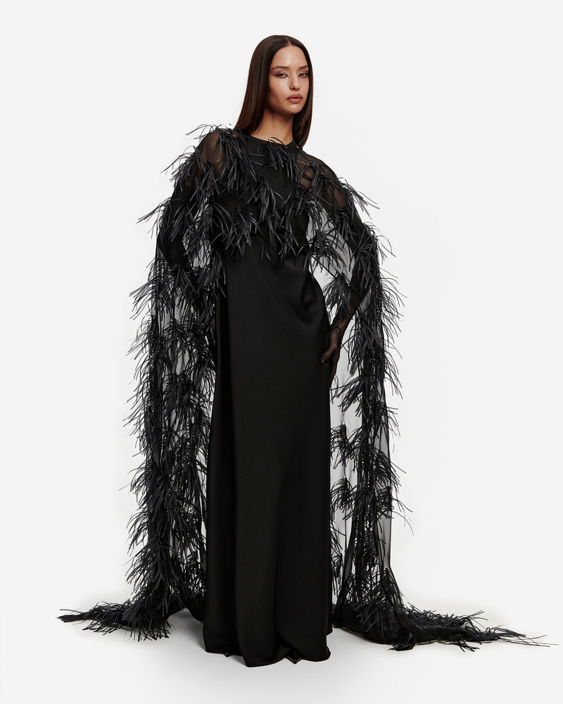 Organza Appliqué Cape