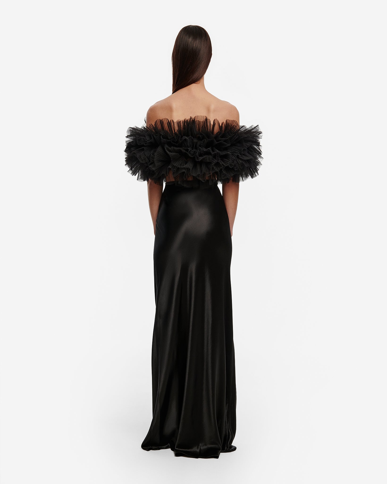 Noelle Tulle Top in Black | Women's Top – SELEZZA LONDON