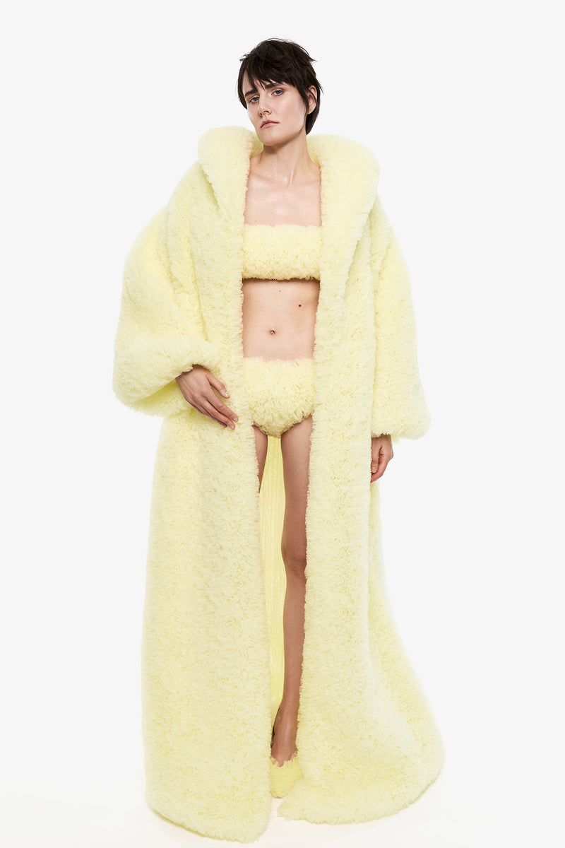 Sculpted Tulle Briefs in Yellow
