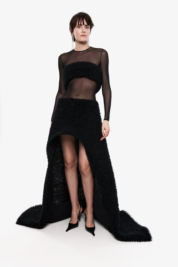 Voluminous Tulle Skirt in Black