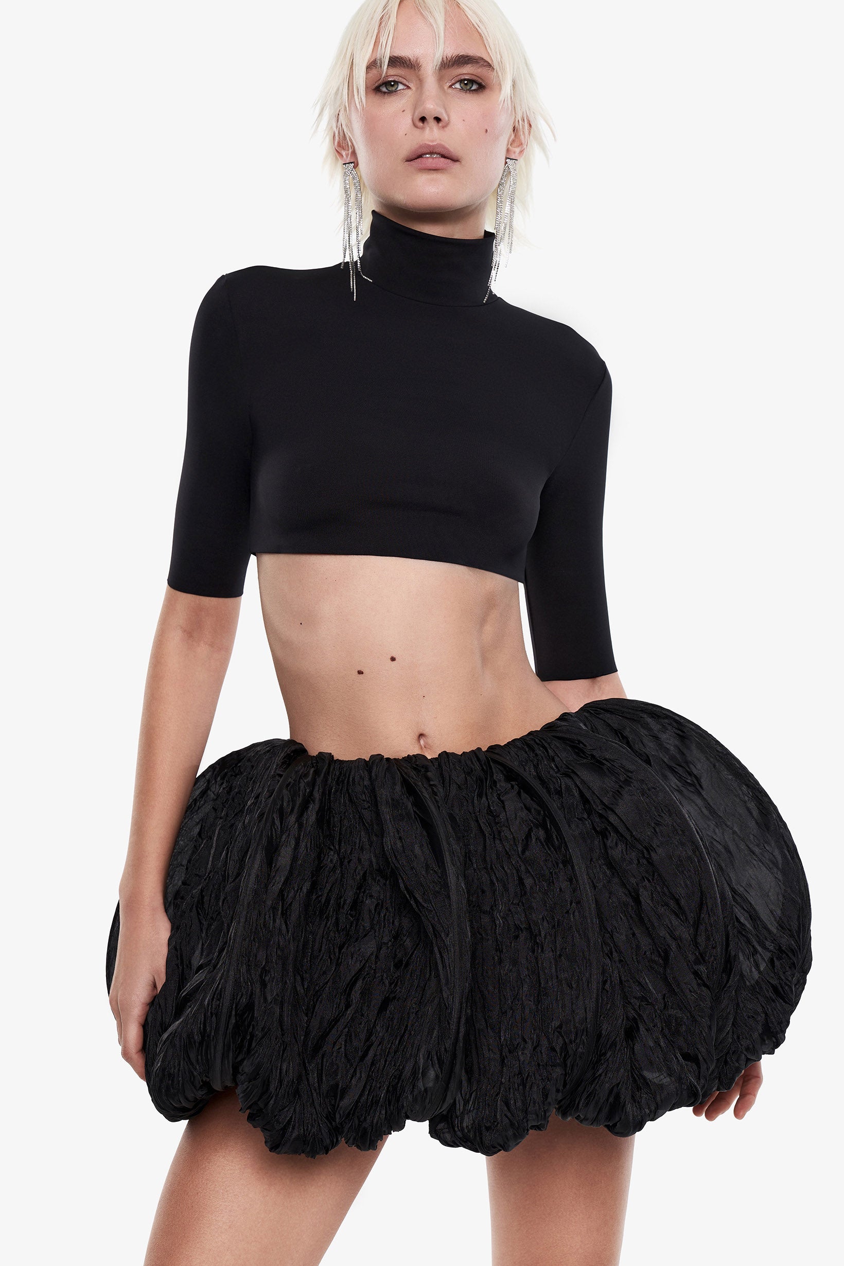 Balloon Mini Skirt in Black – SELEZZA LONDON