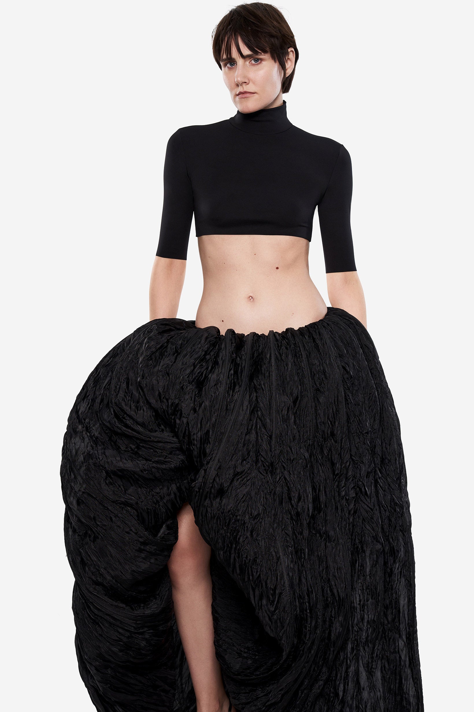 Balloon Organza Maxi Skirt in Black – SELEZZA LONDON